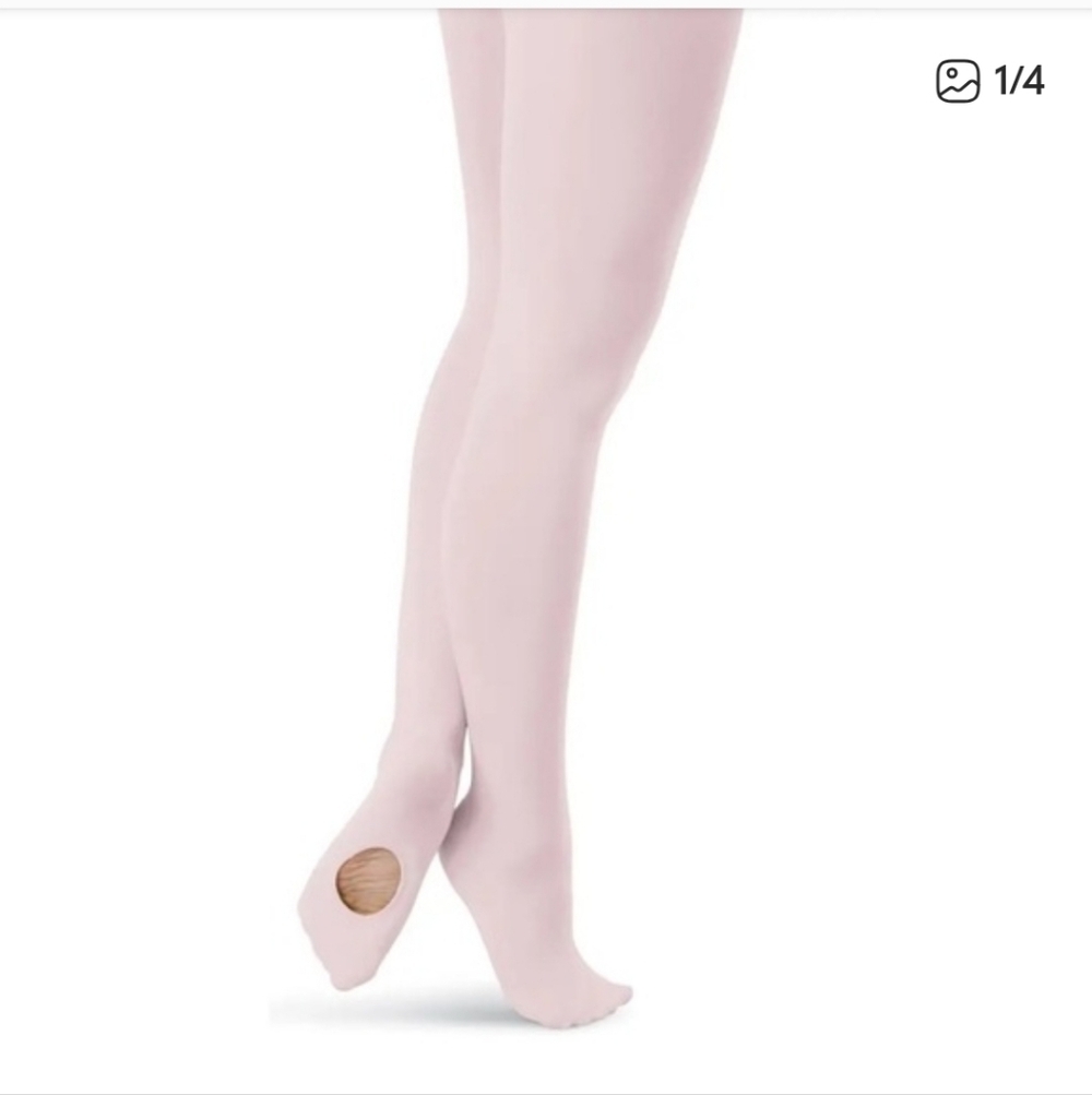 NWT Capezio Ultra Soft Transition Tights 1916 BPK S/M